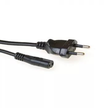 Kabel zasilający Euro męski - C7 żeński czarny 5 m ACT AK5419