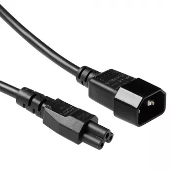 Kabel zasilający C14 na C5 1 m ACT czarny 250 V 2,5 A