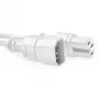 ACT Powercord C14 - C15 biały 2 m