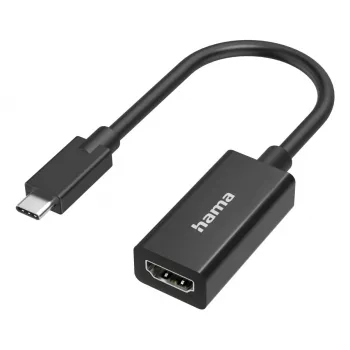 Adapter wideo HAMA USB-C do HDMI Ultra‑HD 4K (model 00300087) — pasywne połączenie dla wideo/audio