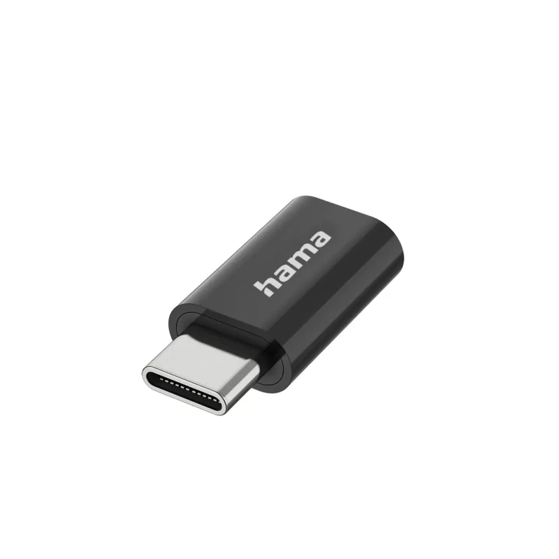 Hama 00300095 Adapter Micro-USB B Męski USB Type-C Czarny