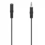 Kabel audio Hama 00305029 2,5 m 3,5 mm męski na żeński czarny