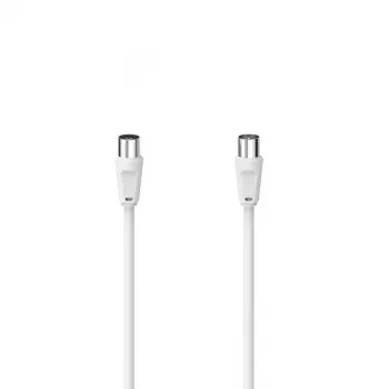 Kabel koncentryczny Hama 00305045 10 m Biały Złącza koncentryczne