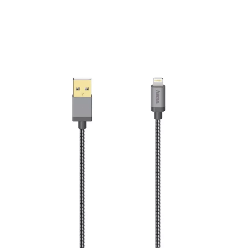 Kabel Hama 00200501 Lightning 0,75 m Antracytowy