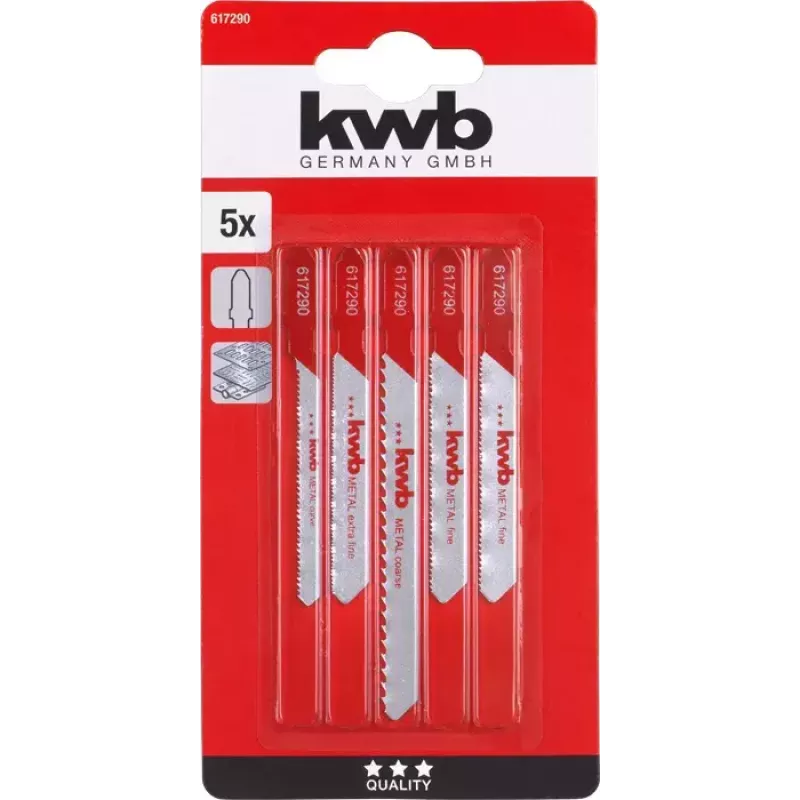 Brzytwa do wyrzynarki KWB 617290 High-Speed Steel HSS 5 szt.