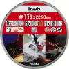 Zestaw startowy tarcz tnących KWB 712041 10 szt. z płaskim środkiem do cegły, marmuru, stali