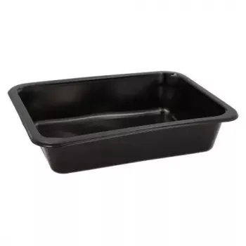 Jednorazowy pojemnik do przechowywania żywności Papstar 96552 Polipropylen Czarny 227x178x45mm