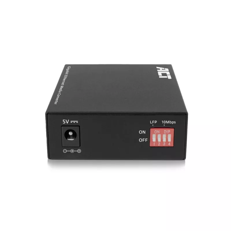 Konwerter mediów sieciowych ACT AC4451 1000 Mbit/s Wielomodowy Jednomodowy Czarny