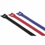 Opaska zaciskowa Hama 00221005 Rzepowa Nylon Czarna, Niebieska 12 szt.