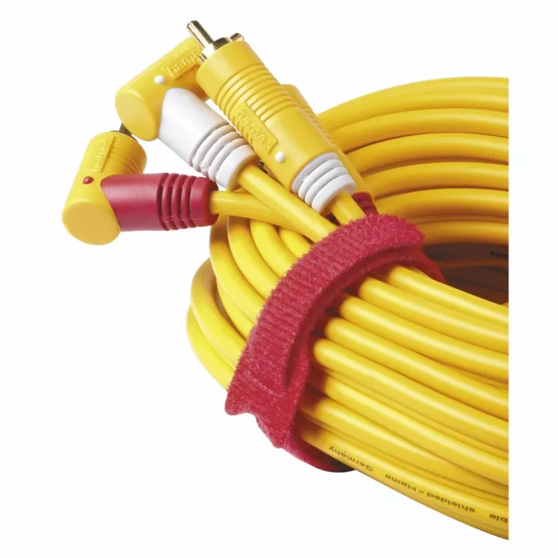Opaska zaciskowa Hama 00221005 Rzepowa Nylon Czarna, Niebieska 12 szt.