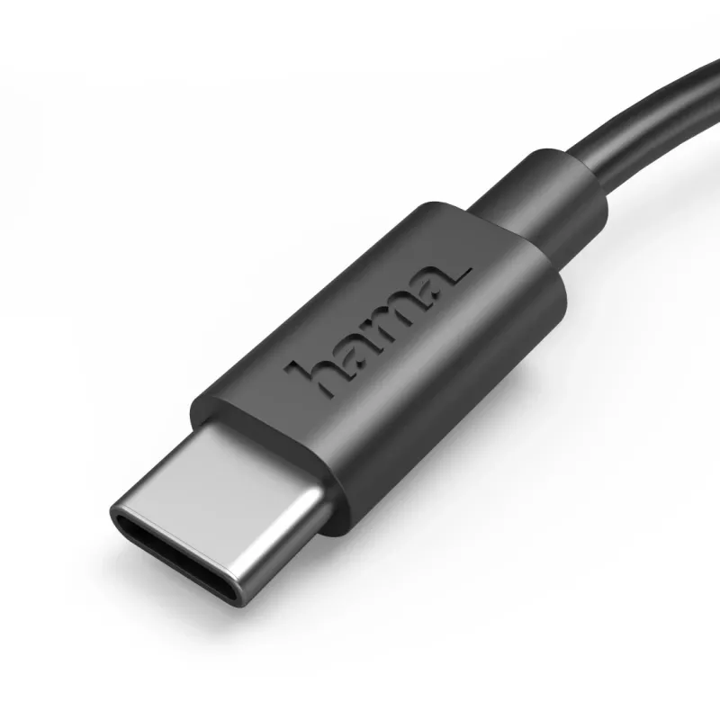 Hama 00201705 Kabel USB USB 2.0 0,5 m USB A USB C Czarny