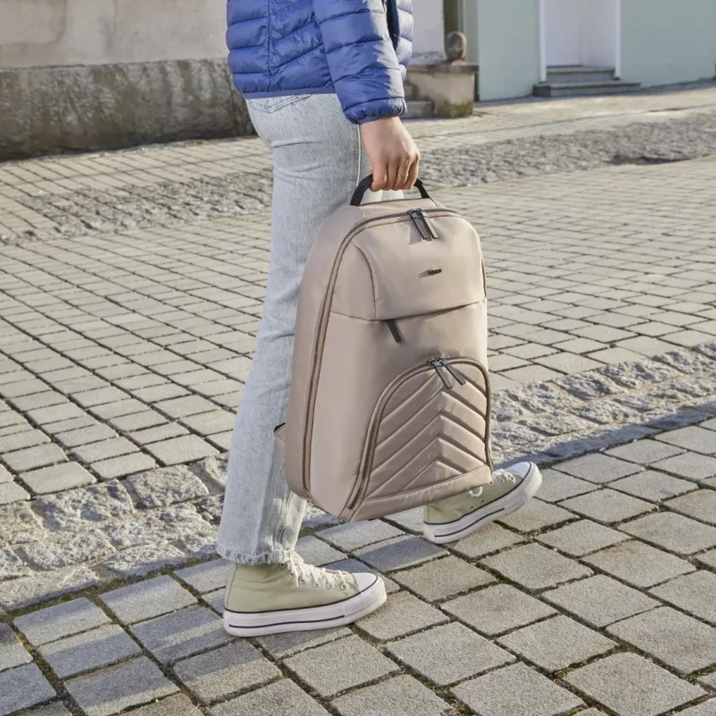 Hama 00222046 plecak Rucksack Beżowy Poliester z recyklingu