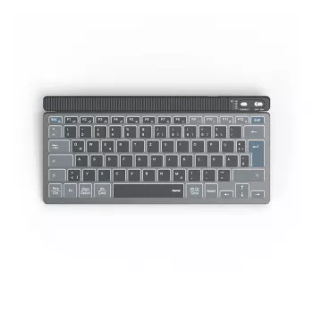 Klawiatura Hama WK-700 do domu/biura Bluetooth QWERTZ niemiecka antracytowa, czarna, niebieska