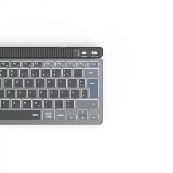 Klawiatura Hama WK-700 do domu/biura Bluetooth QWERTZ niemiecka antracytowa, czarna, niebieska