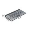 Klawiatura Hama WK-700 do domu/biura Bluetooth QWERTZ niemiecka antracytowa, czarna, niebieska