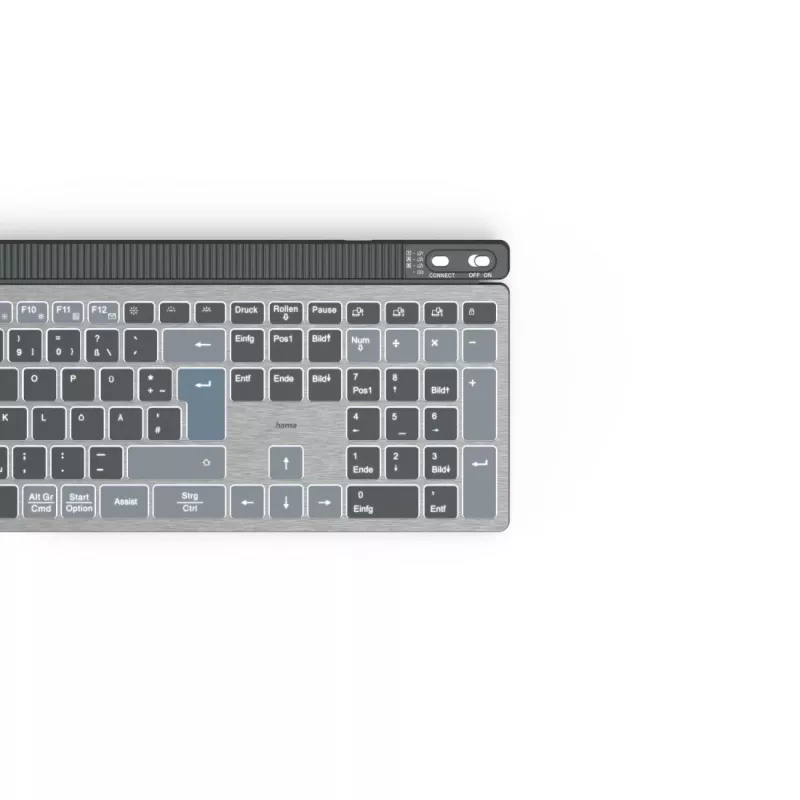 Hama WK-750 klawiatura Home/Office Bluetooth QWERTZ niemiecki antracyt, czarny, niebieski