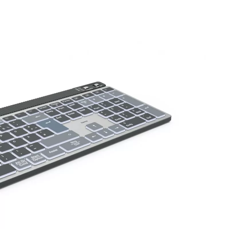 Hama WK-750 klawiatura Home/Office Bluetooth QWERTZ niemiecki antracyt, czarny, niebieski
