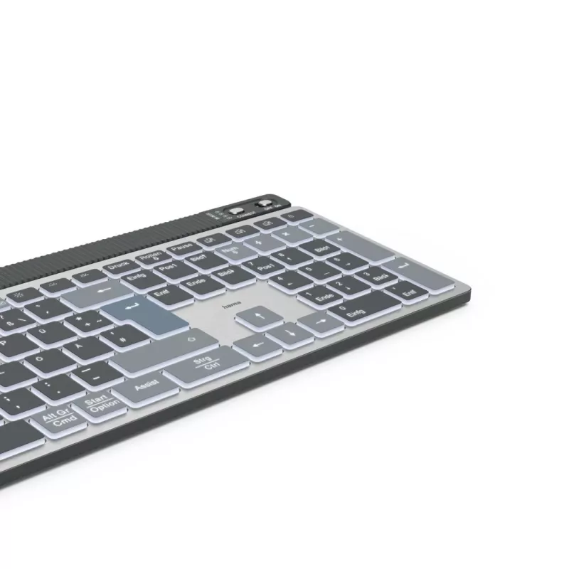 Hama WK-750 klawiatura Home/Office Bluetooth QWERTZ niemiecki antracyt, czarny, niebieski