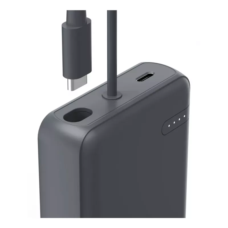 Hama “Travel” Power Pack z kablem, 10000mAh, 2 wyjścia: 2x USB-C, antracyt
