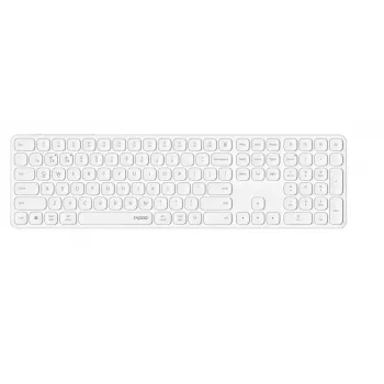 Klawiatura Bluetooth Rapoo 00228034 QWERTZ Niemiecka Bezprzewodowa Biała