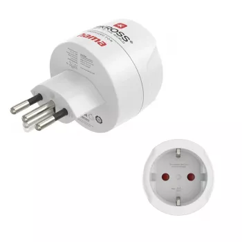 Hama 00223484 adapter wtyczki zasilającej Typ J Typ C (Europlug) Biały