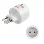 Hama 00223484 adapter wtyczki zasilającej Typ J Typ C (Europlug) Biały