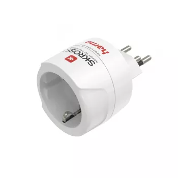 Hama 00223484 adapter wtyczki zasilającej Typ J Typ C (Europlug) Biały