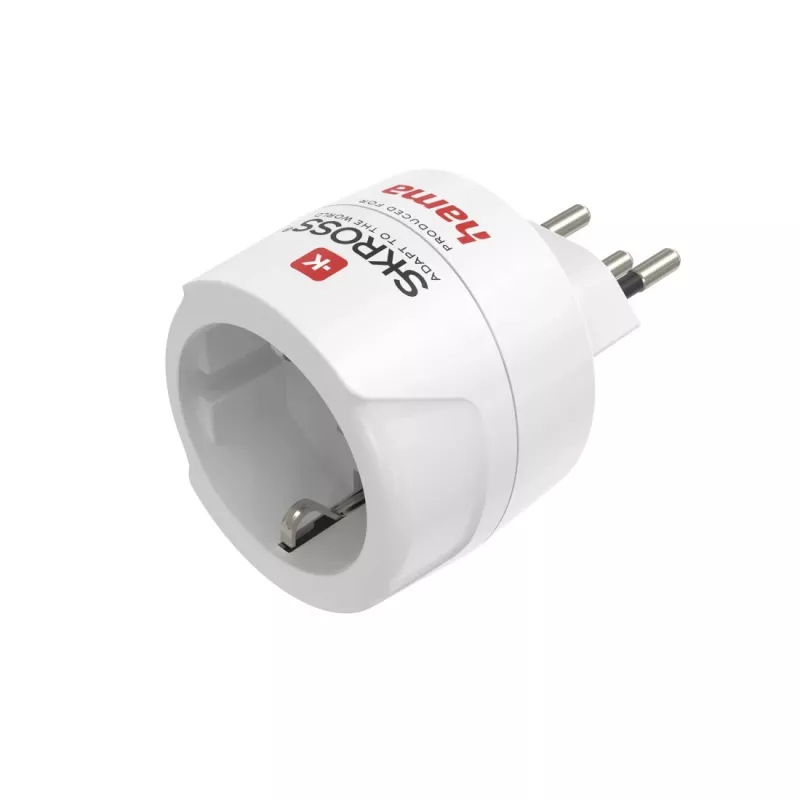 Hama 00223484 adapter wtyczki zasilającej Typ J Typ C (Europlug) Biały