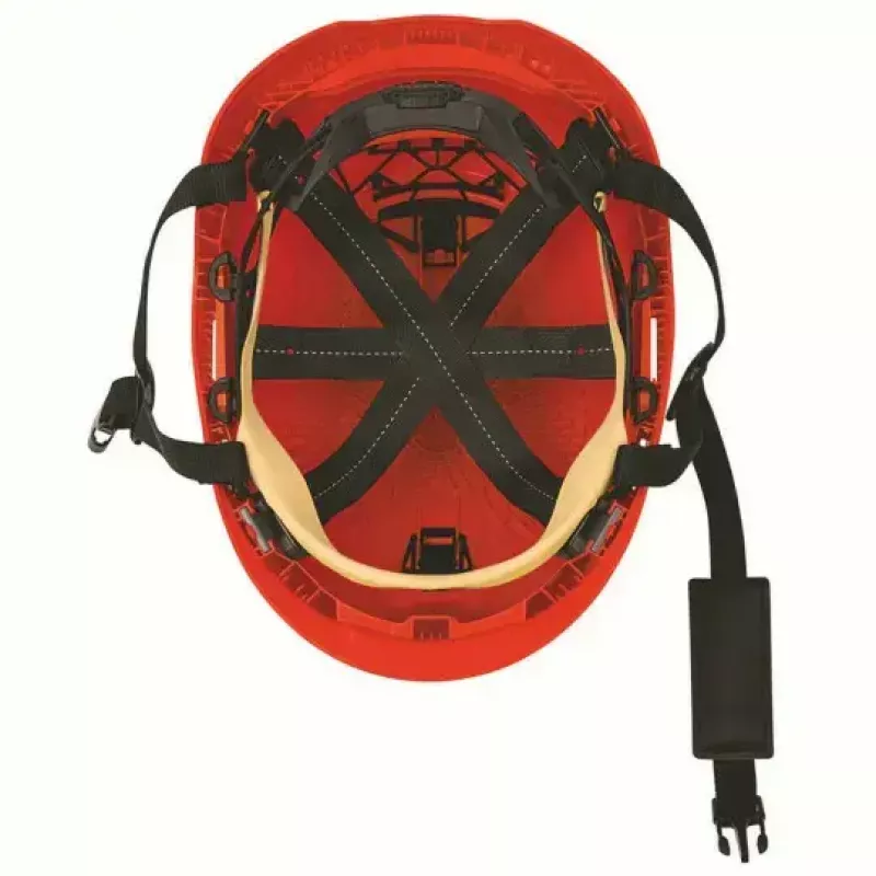 Kask ochronny UVEX 9731333 — HDPE, tworzywo sztuczne, czerwony, regulowany 51–65 cm