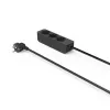 Hama 00223012 przedłużacz sieciowy 1.4 m 3 gniazda AC Wewnątrz pomieszczeń Czarny