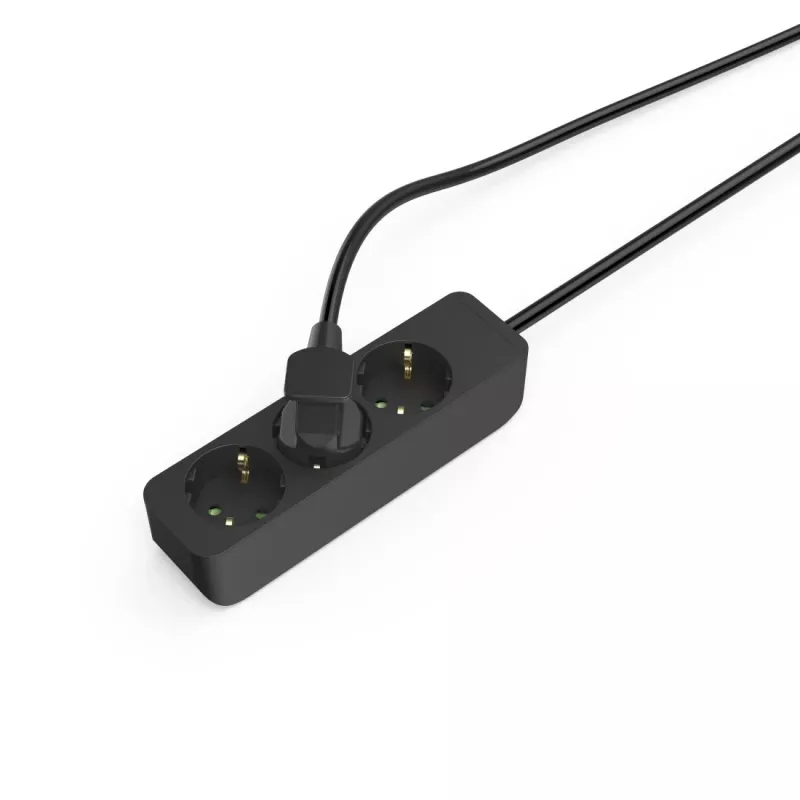 Hama 00223012 przedłużacz sieciowy 1.4 m 3 gniazda AC Wewnątrz pomieszczeń Czarny