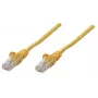 Kabel krosowy sieciowy Intellinet, Kat. 5e, 7,5 m, żółty, CCA, U/UTP, PVC, RJ45, pozłacane styki, zabezpieczenie przed zaczepianiem, osłona wtyku, dożywotnia gwarancja