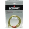 Kabel krosowy sieciowy Intellinet, Kat. 5e, 7,5 m, żółty, CCA, U/UTP, PVC, RJ45, pozłacane styki, zabezpieczenie przed zaczepianiem, osłona wtyku, dożywotnia gwarancja