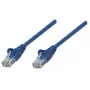 Kabel krosowy sieciowy Intellinet, Cat5e, 7,5m, niebieski, CCA, U/UTP, PVC, RJ45, złocone styki, bezzaczepowa osłona, zabezpieczony wtyk, dożywotnia gwarancja