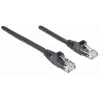 Intellinet Kabel krosowy sieciowy, Cat6, 2m, czarny, CCA, U/UTP, PVC, RJ45, pozłacane styki, snagless, wytłoczka, dożywotnia gwarancja