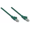 Intellinet kabel krosowy sieciowy, kat. 6, 2 m, zielony, CCA, U/UTP, PVC, RJ45, pozłacane styki, bez zaczepów, osłona, dożywotnia gwarancja