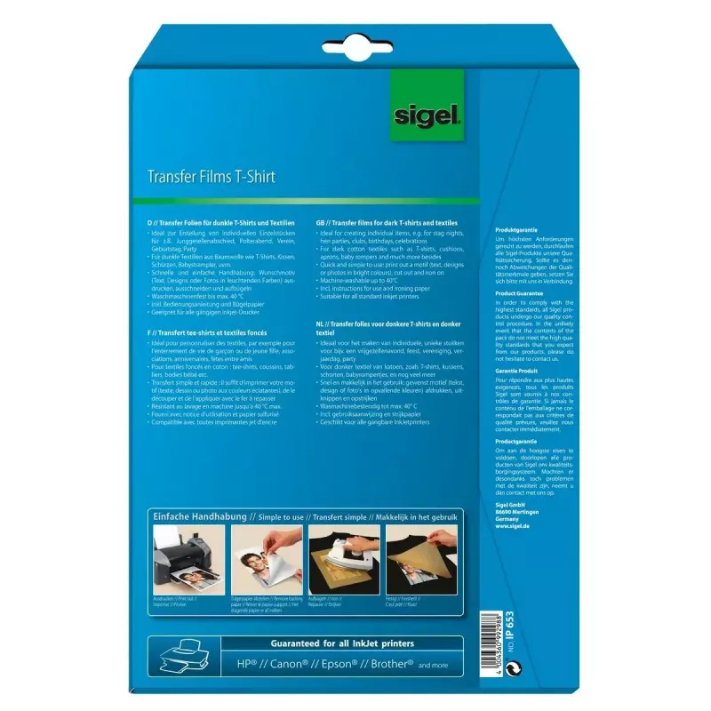 Papier do transferu na odzież Sigel IP653