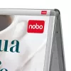 Nobo Essence A2 A-Frame znak chodnikowy, srebrny, aluminium, 485 mm, 850 mm