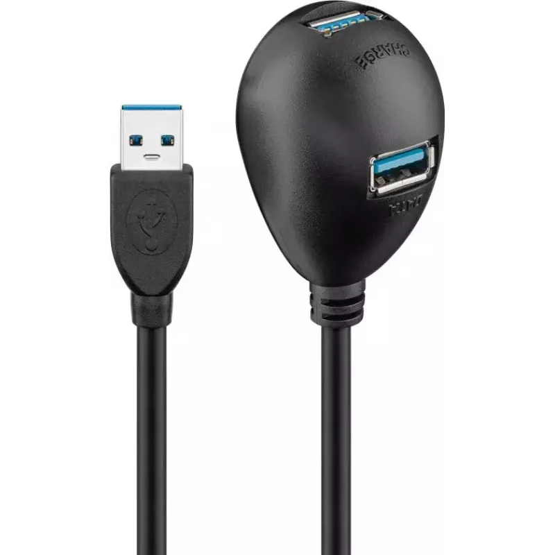 Kabel przedłużający USB 3.0 Goobay 95918 Czarny