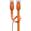 Płaski kabel krosowy Goobay CAT 6 U/UTP pomarańczowy 1,5 m