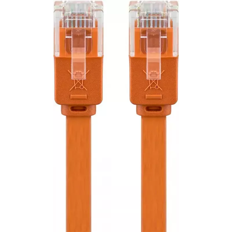Płaski kabel krosowy Goobay CAT 6 U/UTP pomarańczowy 1,5 m