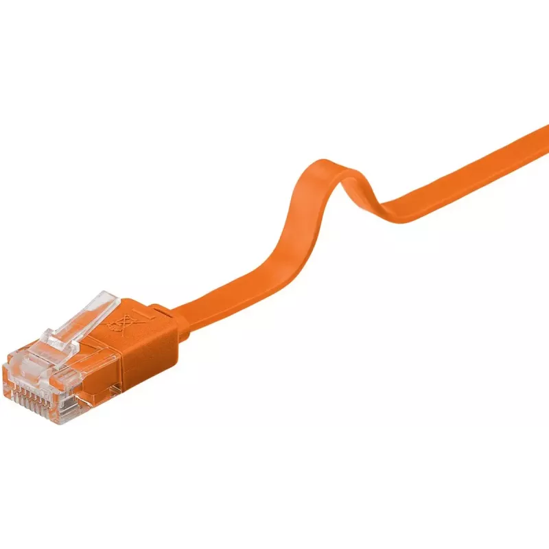 Płaski kabel krosowy Goobay CAT 6 U/UTP pomarańczowy 1,5 m