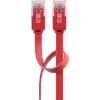 Goobay CAT 6 Płaski kabel krosowy U/UTP czerwony 2 m