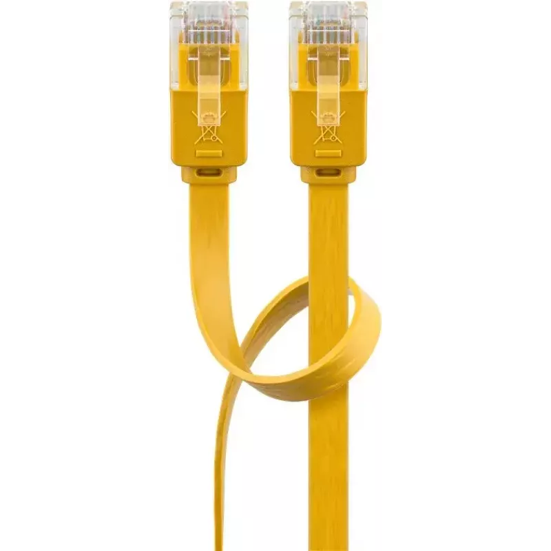 Wentronic RJ-45 CAT6 2m Patch kabel, Męski/Męski, U/UTP, Żółty (96414)