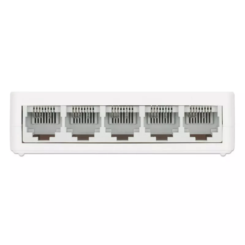 Manhattan 5-portowy przełącznik Fast Ethernet, tworzywo sztuczne, trzyletnia gwarancja, pudełko