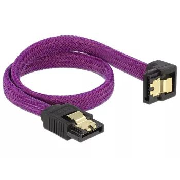 Kabel SATA DeLOCK 83695 0,3 m fioletowy