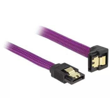 Kabel SATA DeLOCK 83695 0,3 m fioletowy