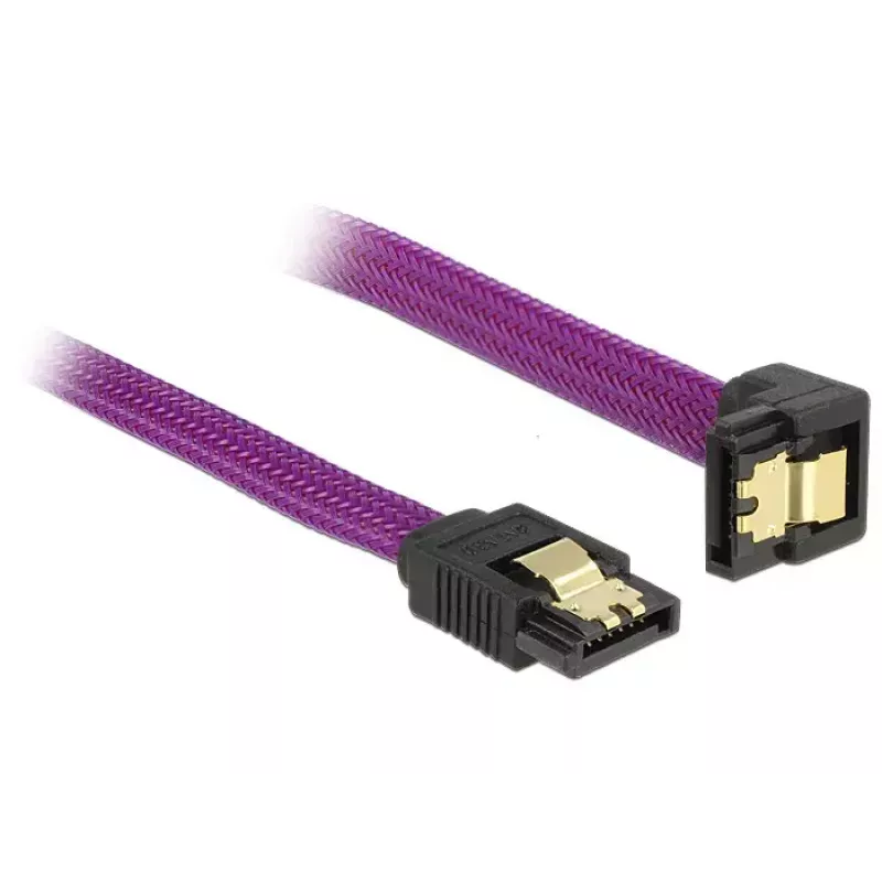 Kabel SATA DeLOCK 83695 0,3 m fioletowy