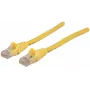 Intellinet Kabel krosowy sieciowy, kat.6, 20 m, żółty, CCA, U/UTP, PVC, RJ45, pozłacane styki, bezzaczepowa osłona, odciążka, dożywotnia gwarancja