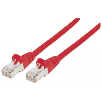 Intellinet Network kabel krosowy, Cat6, 30m, czerwony, miedź, S/FTP, LSOH/LSZH, PVC, RJ45, pozłacane styki, bez zaczepów, osłona, dożywotnia gwarancja